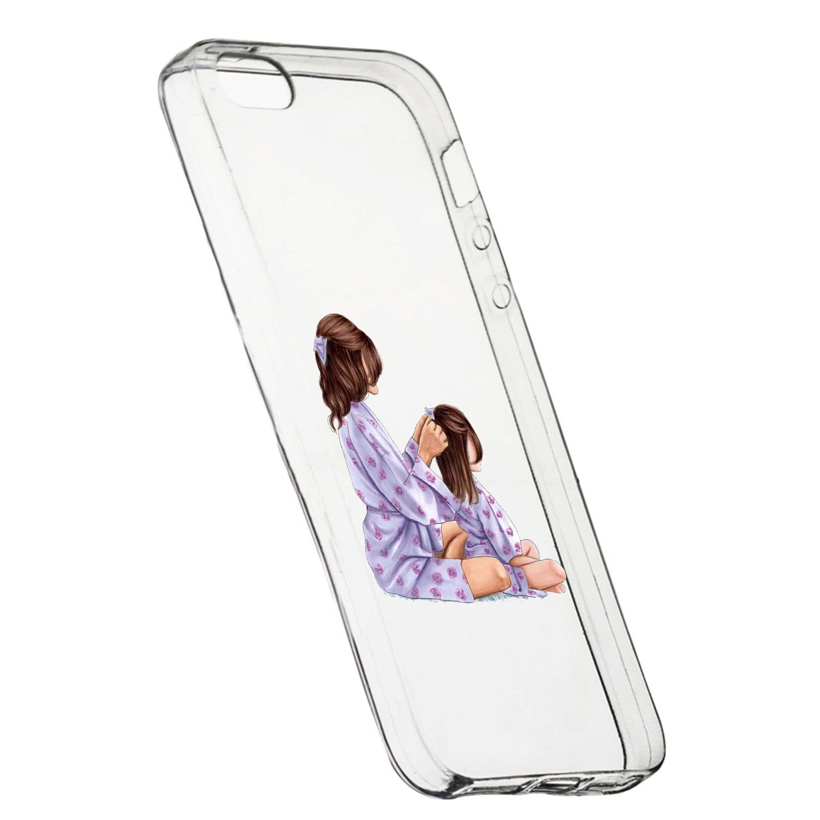 Husa de protectie Mommy's Girl, pentru Apple iPhone 5 / 5S / SE, rezistenta la uzura, anti-alunecare, din silicon Premium, 553