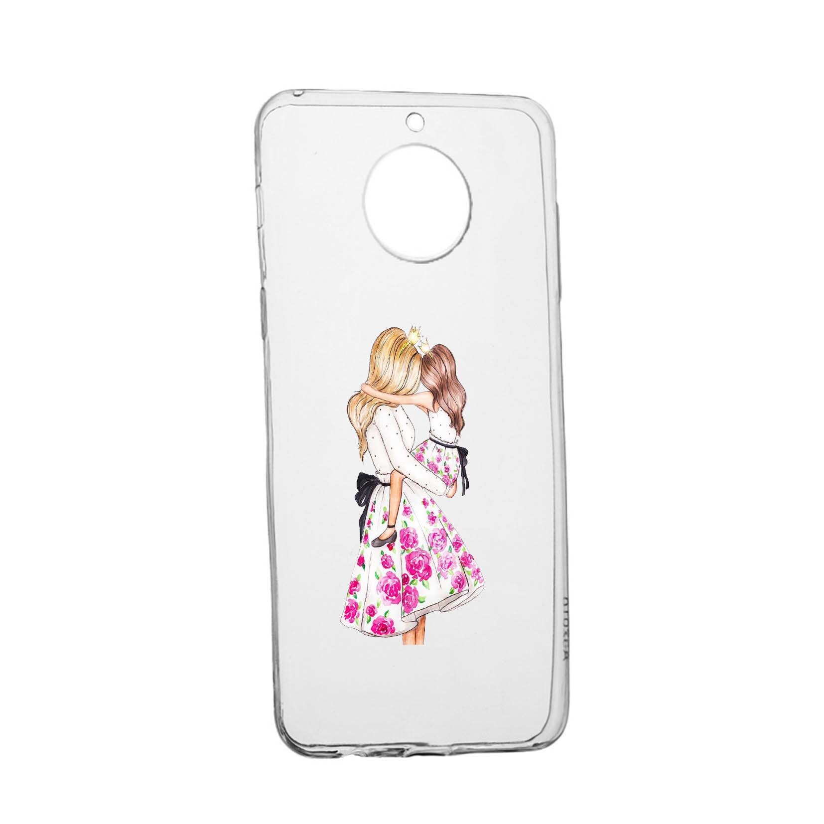 Husa de protectie Mommy's Girl, pentru Motorola MOTO G5, rezistenta la uzura, anti-alunecare, din silicon Premium, 554