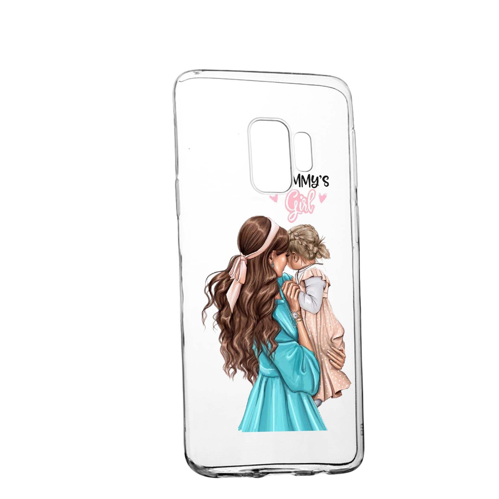 Husa de protectie Mommy's Girl, pentru Samsung Galaxy S9 Plus, rezistenta la uzura, anti-alunecare, din silicon Premium, 555