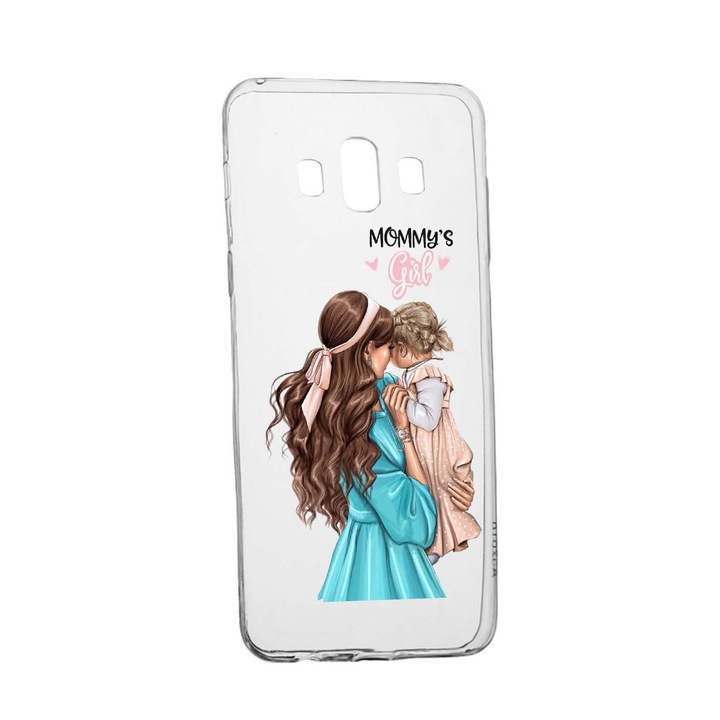 Husa de protectie Mommy's Girl, pentru Samsung Galaxy J6 Plus 2018, rezistenta la uzura, anti-alunecare, din silicon Premium, 555