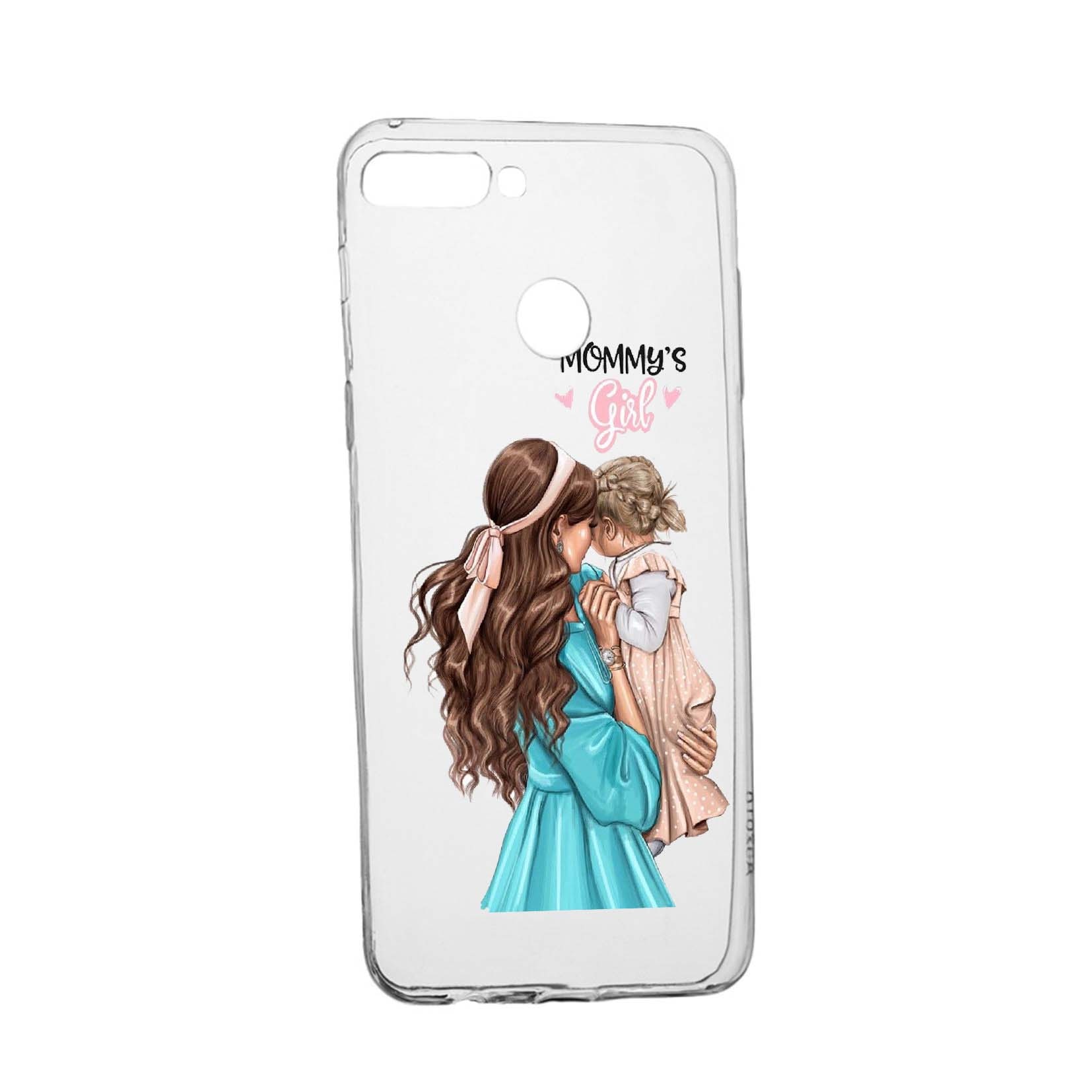 Husa de protectie Mommy's Girl, pentru Xiaomi Redmi Note 7, rezistenta la uzura, anti-alunecare, din silicon Premium, 555