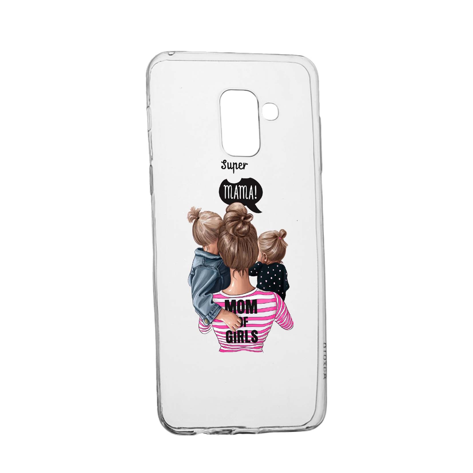 Husa de protectie Super Mama, pentru Samsung Galaxy A6 2018, rezistenta la uzura, anti-alunecare, din silicon Premium, 556