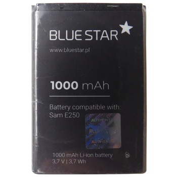 Acumulator Blue Star Li-Ion 1000 mAh pentru Samsung E250, X200, E900 Acumulator Blue Star Li-Ion 1000 mAh pentru Samsung E250, X200, E900