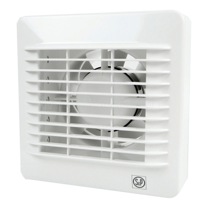 Ventilator axial de baie Soler & Palau EDM 200 T, diametru 120 mm, 180 mc/h, timer si indicator de lumina