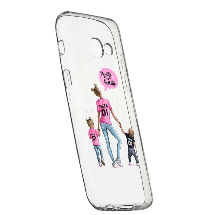 Husa de protectie Mom Life, pentru Samsung Galaxy J4 Plus 2018, rezistenta la uzura, anti-alunecare, din silicon Premium, 557