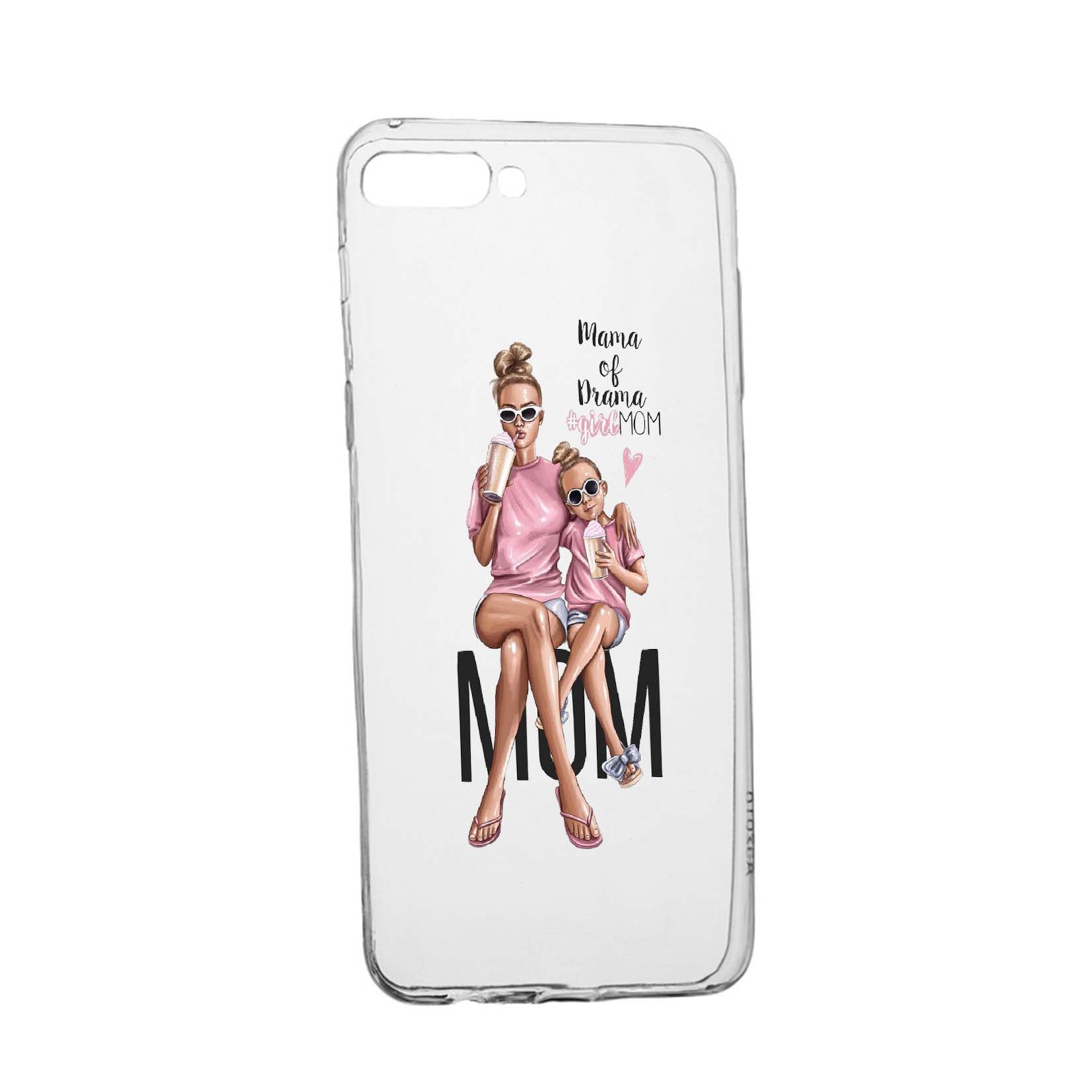 Husa de protectie Girl - Mom, pentru LG K9, rezistenta la uzura, anti-alunecare, din silicon Premium, 558