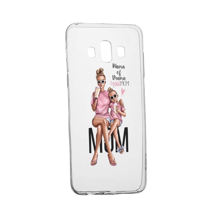 Husa de protectie Girl - Mom, pentru Samsung Galaxy J6 Plus 2018, rezistenta la uzura, anti-alunecare, din silicon Premium, 558