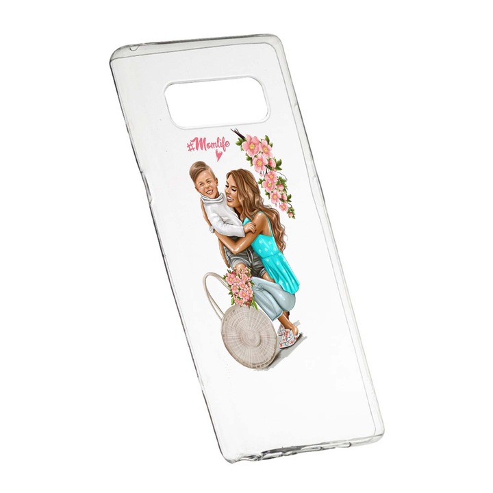 Husa de protectie Mom Life, pentru Samsung Galaxy Note 9, rezistenta la uzura, anti-alunecare, din silicon Premium, 559