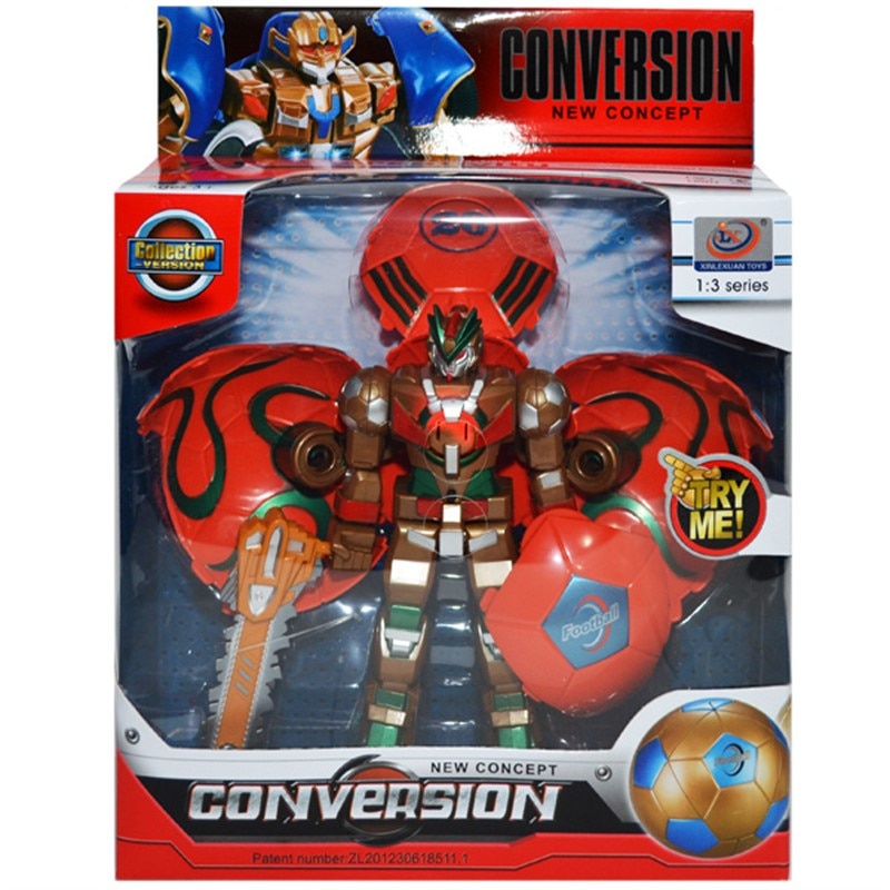 Robot Transformabil minge cu baterii,33.5x26x8 cm