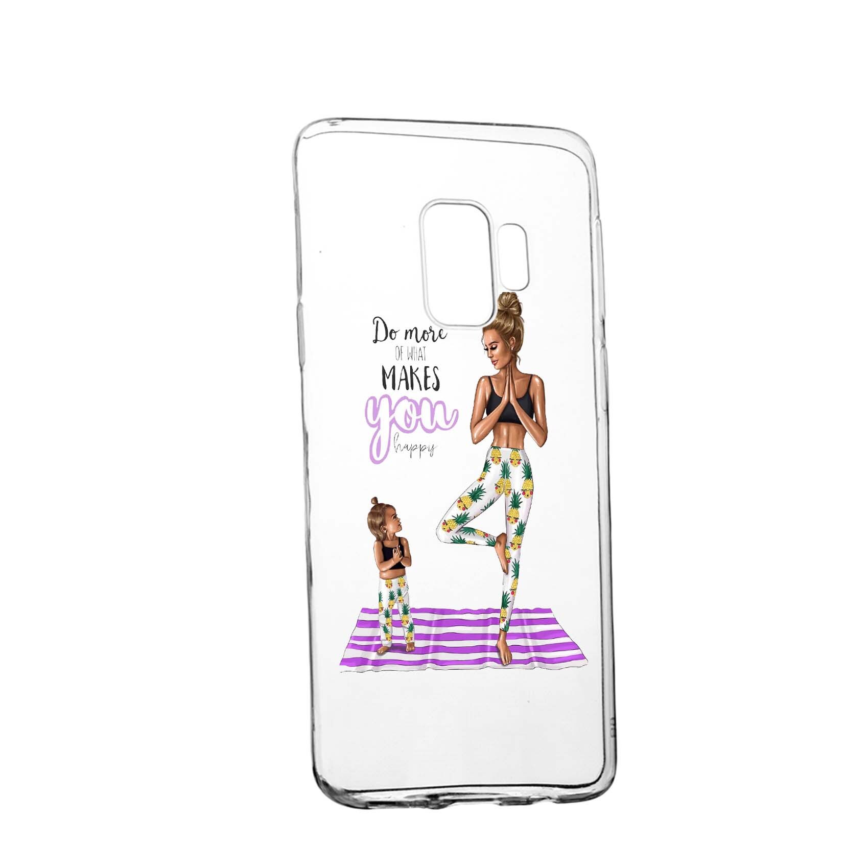 Husa de protectie Girl - Mom, pentru Samsung Galaxy J4 2018, rezistenta la uzura, anti-alunecare, din silicon Premium, 560