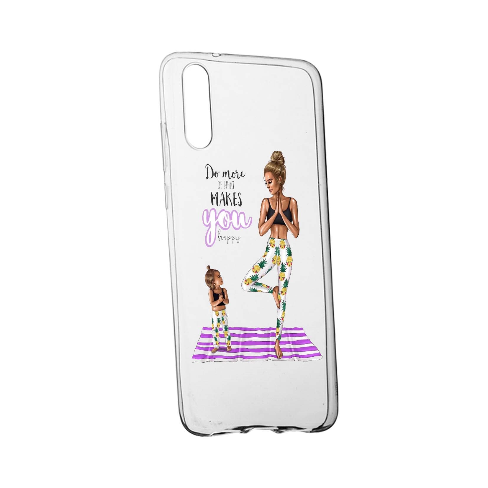 Husa de protectie Girl - Mom, pentru Huawei P30, rezistenta la uzura, anti-alunecare, din silicon Premium, 560