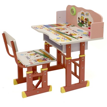 Set birou Mappy cu scaun, Roz Set birou Mappy cu scaun, Roz