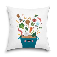 Perna decorativa pentru Copii, Art Kids, Supa cu Legume, Decoratiuni pentru casa, 40 x 40 cm