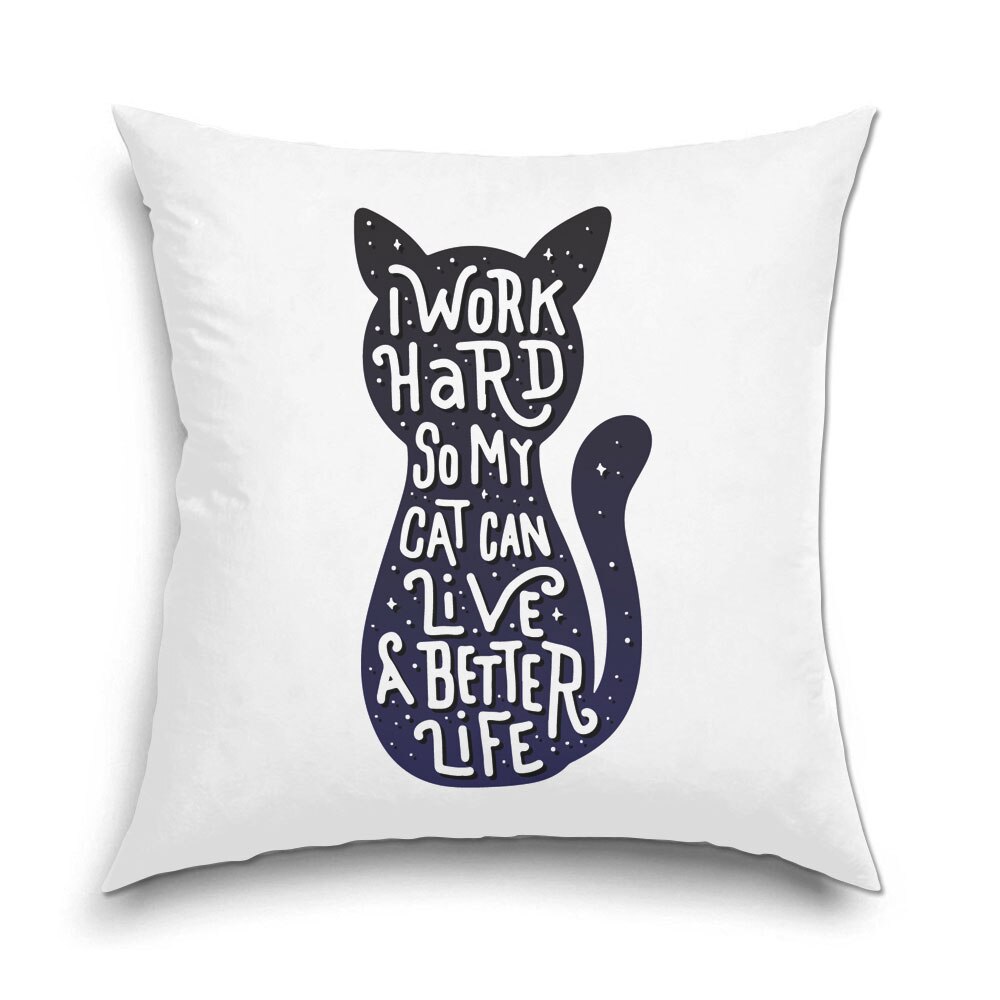 Perna decorativa pentru Copii, Art Kids, Pisica Ingrijita, Decoratiuni pentru casa, 40 x 40 cm