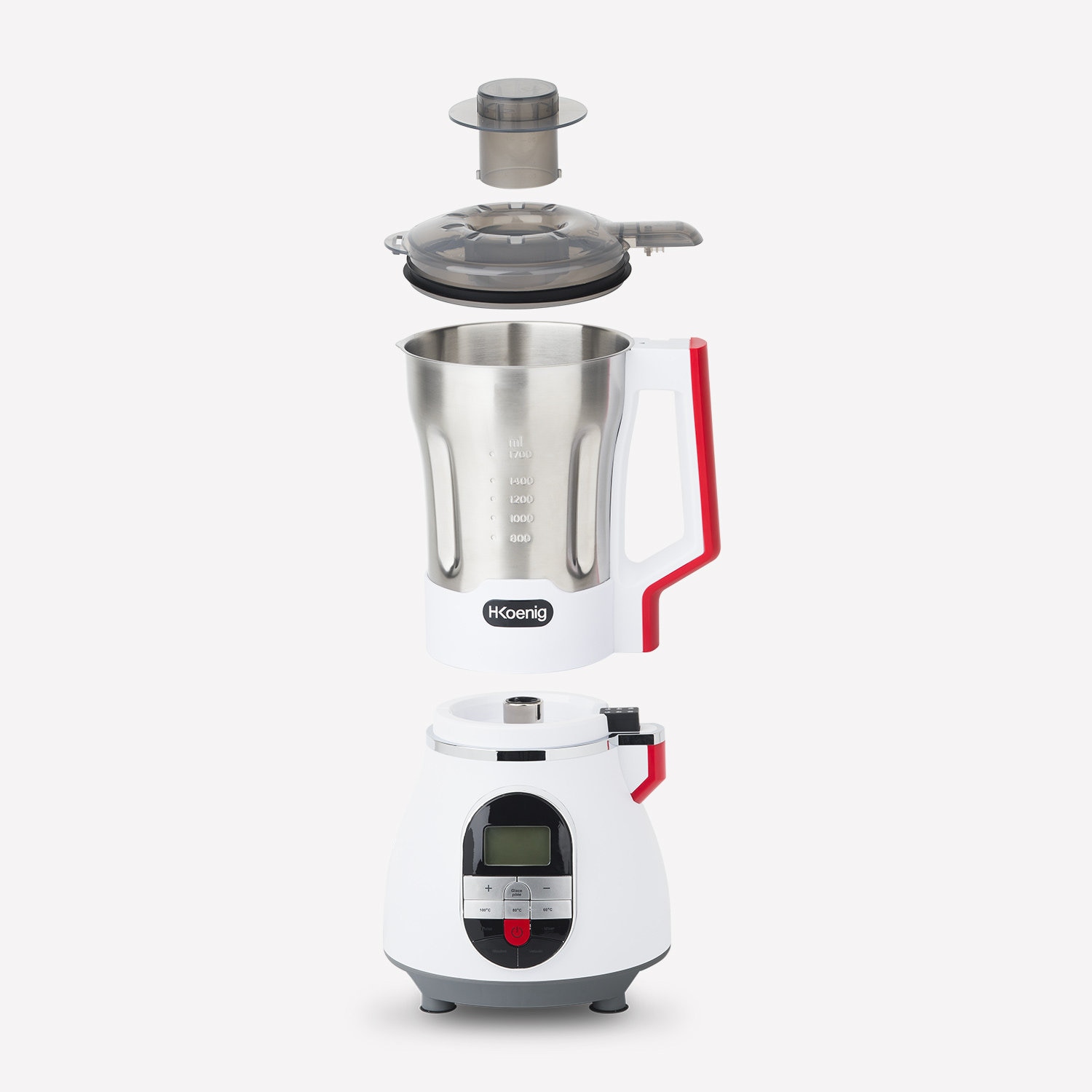 Блендер с нагряване, Soup Maker H. Koenig MXC36, с 3 скорости и ...