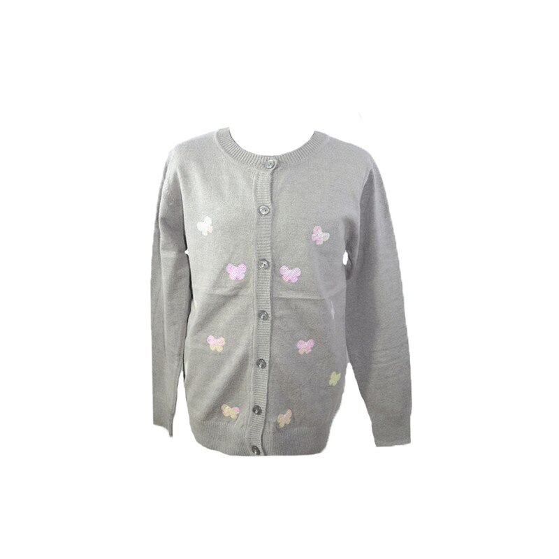 Cardigan maneca lunga fete Happy House BL-283G, Gri