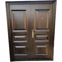 usa metalica dubla de exterior cu izolatie si vizor novo doors nd5001 deschidere dreapta 1 yala dimensiune 200x150 centimetritabla 07 mm balamale si clanta incluse toc de 7 centimetri pentru case maron imagen 23_0_
0