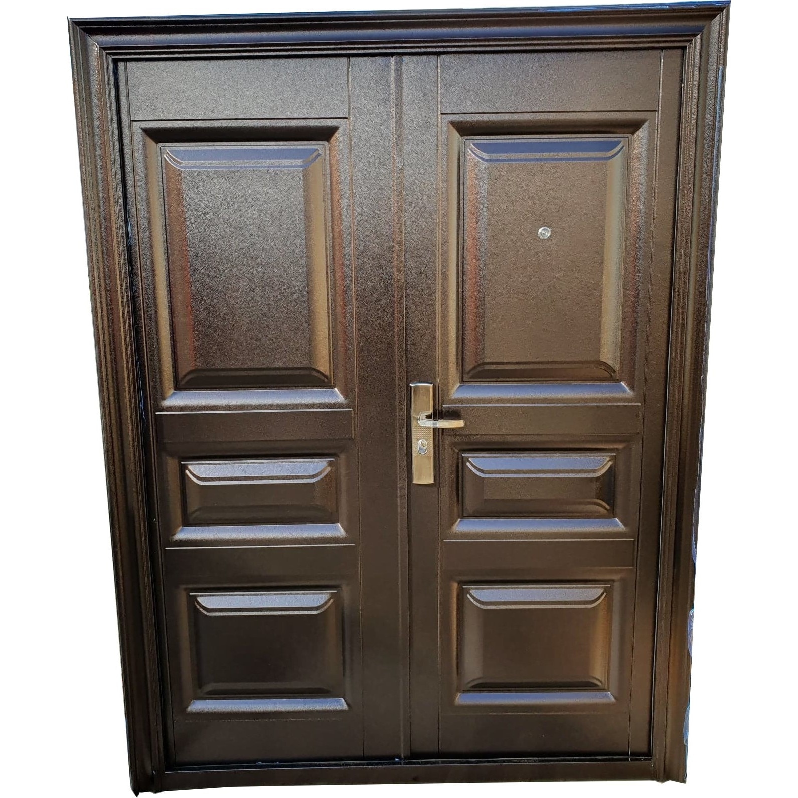 Usa metalica dubla de exterior cu izolatie si vizor Novo Doors ND5001 ,deschidere dreapta, 1 yala, dimensiune 200X150 