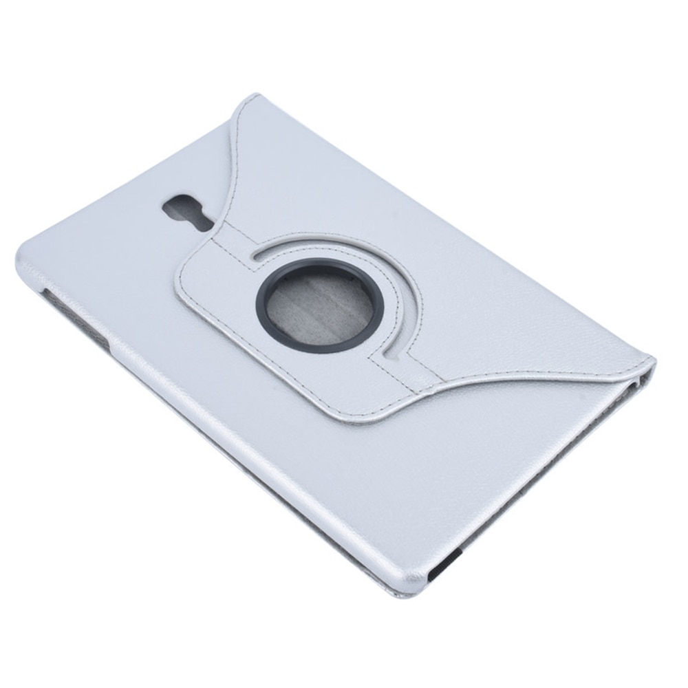 Tablete Samsung Galaxy Tab A 10.5 (2018, T590, T595) - husa pentru tableta din piele cu clapa argintie