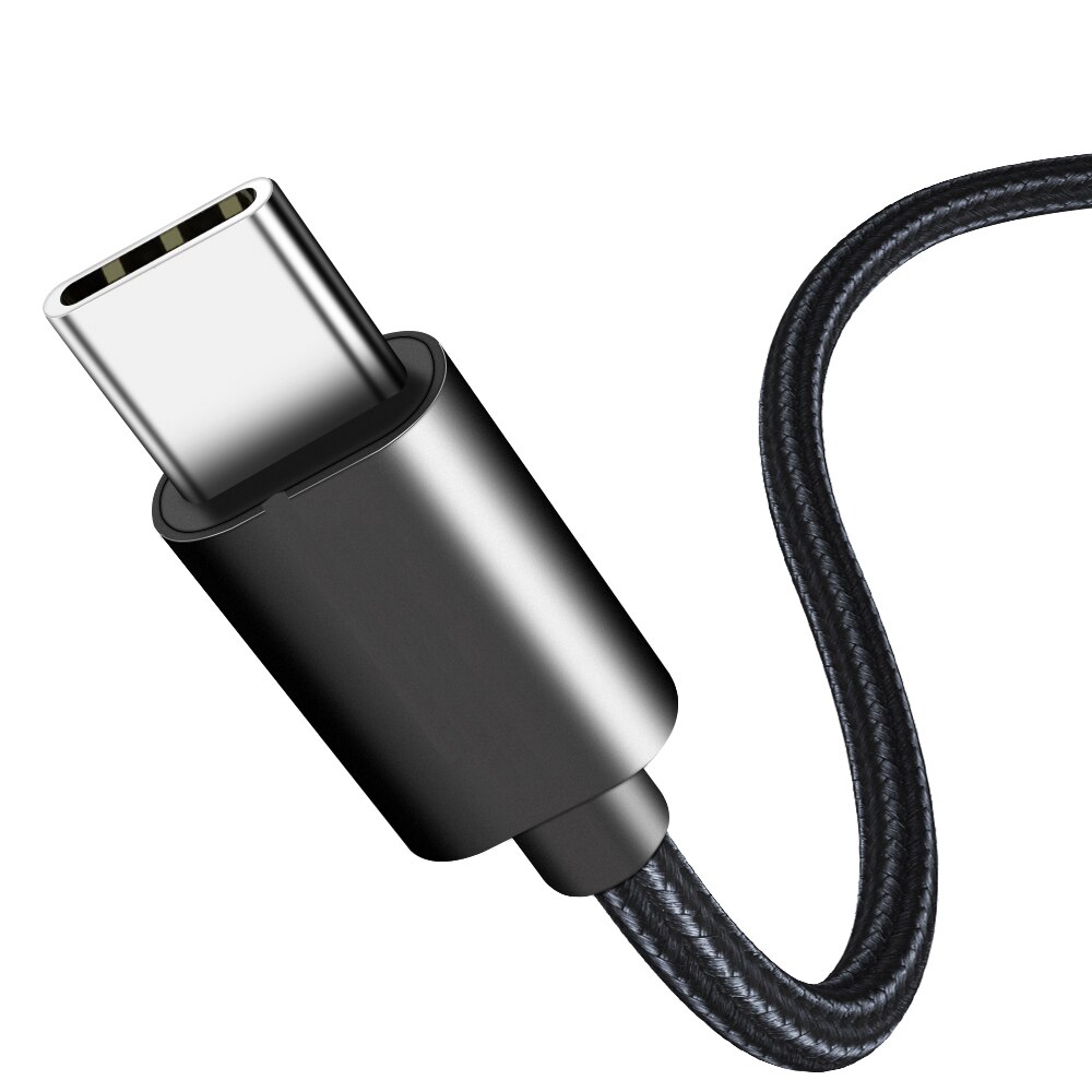Cablu USB Type C, incarcare rapida, transfer date, invelis de naylon impletit, 2 metri