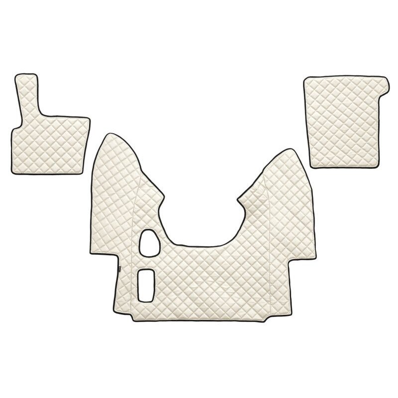 Set 3 covorase camion F-Core, Piele-ECO, pentru DAF XF 95, transmisie manuala, 2002-2006, Bej