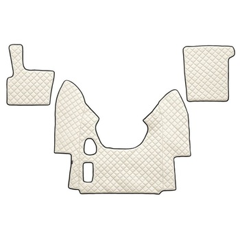 Set 3 covorase camion F-Core, Piele-ECO, pentru DAF XF 95, transmisie manuala, 2002-2006, Bej Set 3 covorase camion F-Core, Piele-ECO, pentru DAF XF 95, transmisie manuala, 2002-2006, Bej