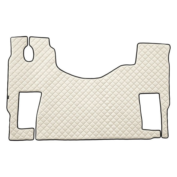 Covoras camion F-Core, Piele-ECO, pentru MERCEDES ACTROS MP2 / MP3, podea plata, scaun pasager rotativ, Bej