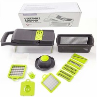 razatoare multifunctionala legume si fructe 9 piese lame inox  maner protectie imagen 10_0_
0