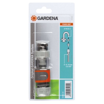 Set conectori pentru furtun si adaptor jet Gardena, la robinet, 18285 Set conectori pentru furtun si adaptor jet Gardena, la robinet, 18285