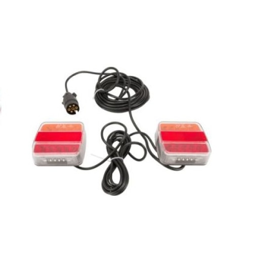 Set de lumini auto, led, magnetic cu cablu de 7.5 m, 12V