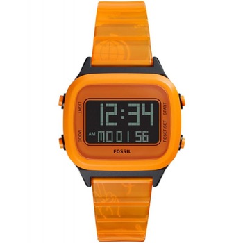 Ceas barbatesc Fossil FS5678 Quartz Negru, Orange Ceas barbatesc Fossil FS5678 Quartz Negru, Orange