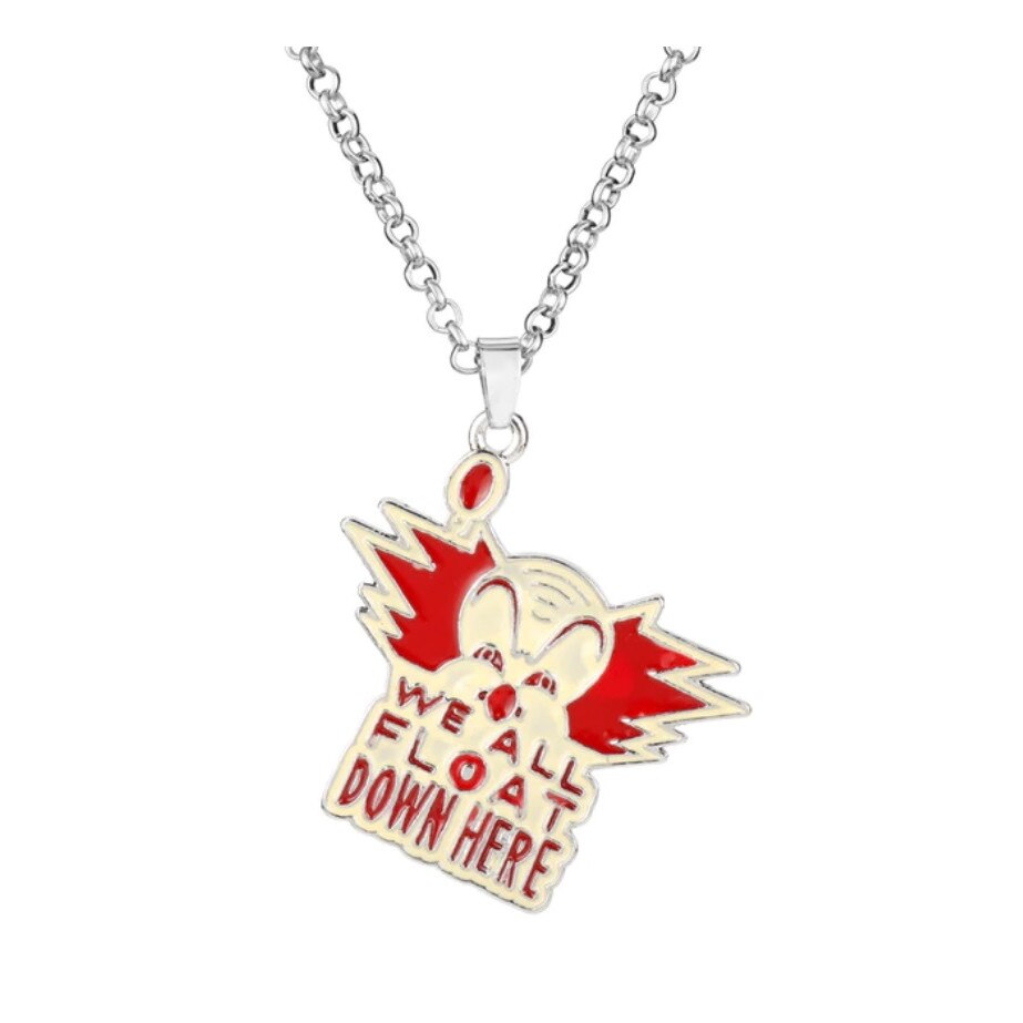 Lant cu pandantiv We all float down here, colectia Horror