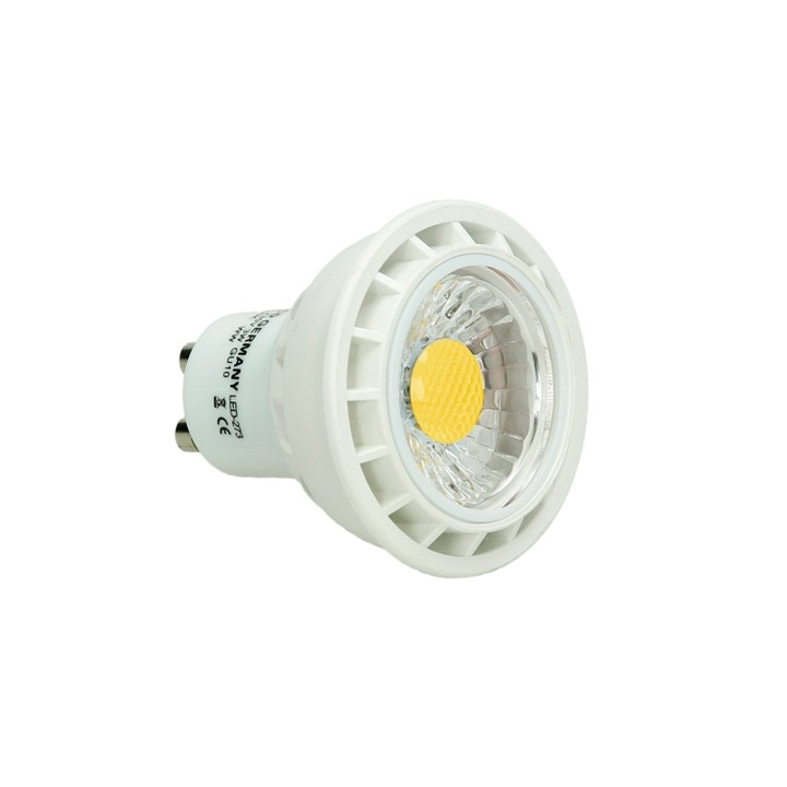 ECD Germany LED-es spotlámpa készlet, 4 db, COB GU10, 3 W, süllyesztett, 50 x 54 mm, 210 lumen, 4000 K, semleges fény, A +