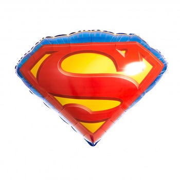 Balon Folie Figurina Emblema Superman, 66x50cm, AMS 29692 01 Balon Folie Figurina Emblema Superman, 66x50cm, AMS 29692 01
