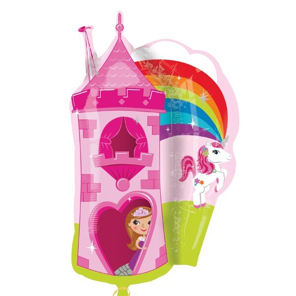 Balon Folie Figurina Castel Unicorn, 45x66cm, ST- 27715 02