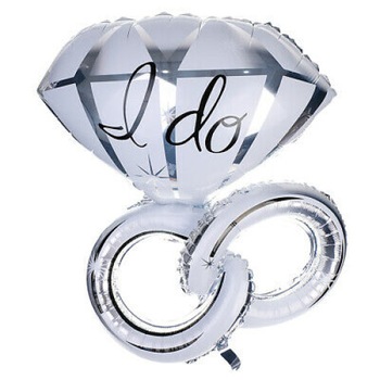 Balon Folie Figurina Inele  Balon Folie Figurina Inele