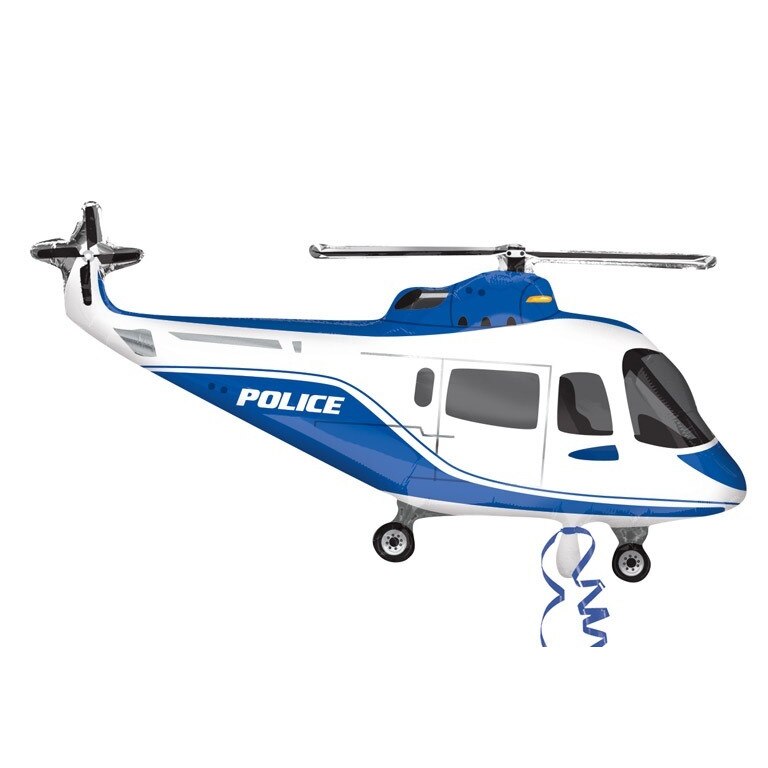Balon Folie Figurina Elicopter Politie, 60x45cm, ST- 30441 02