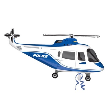 Balon Folie Figurina Elicopter Politie, 60x45cm, ST- 30441 02 Balon Folie Figurina Elicopter Politie, 60x45cm, ST- 30441 02