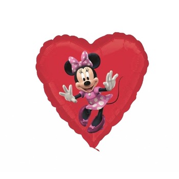 Balon Folie Inima Minnie Mouse, 45cm, ST- 22944 02 Balon Folie Inima Minnie Mouse, 45cm, ST- 22944 02