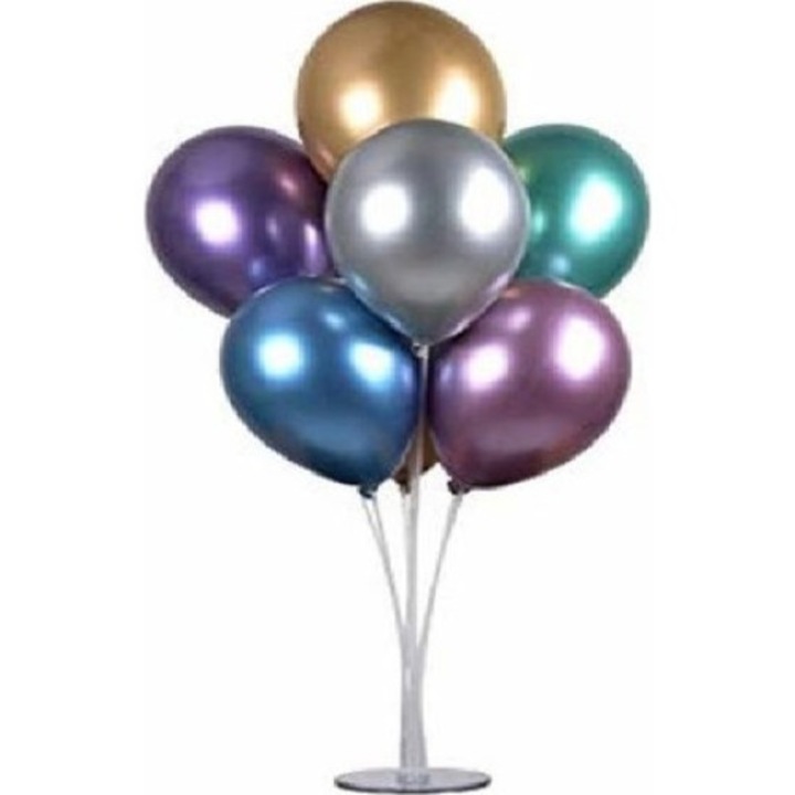 Комплект от 11 метални балона с опора