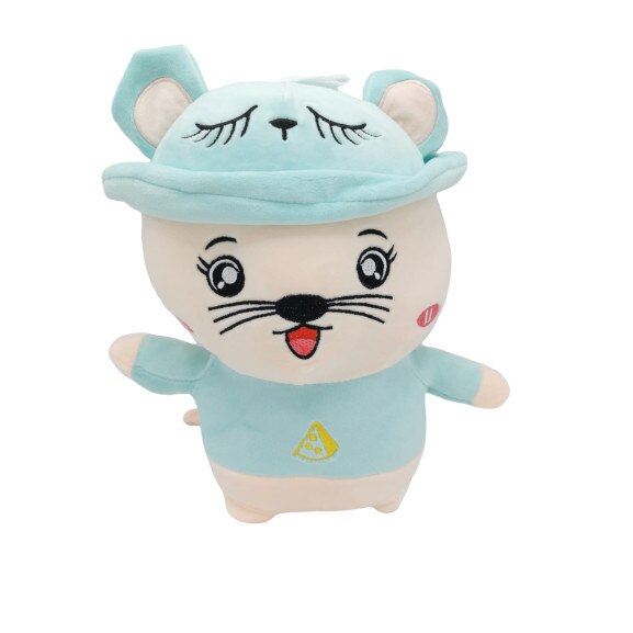 Jucarie de plus Pisicuta cu palarie, Toys, Blue 30 cm