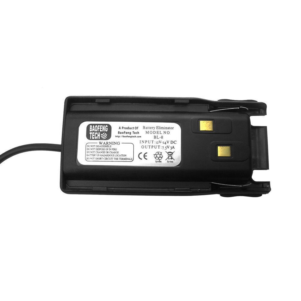 Adaptor auto battery eliminator pentru statii radio portabile Baofeng UV-82