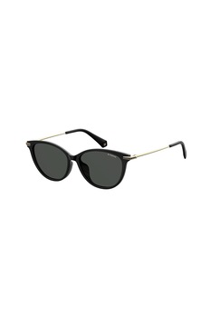 Polaroid, Ochelari de soare cat-eye cu lentile polarizate, Negru, 54-15-145 Standard Polaroid, Ochelari de soare cat-eye cu lentile polarizate, Negru, 54-15-145 Standard