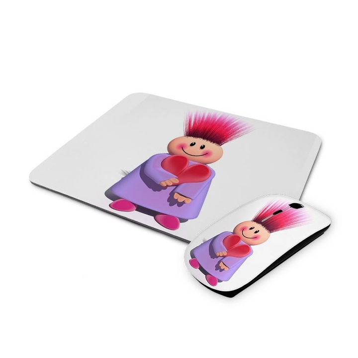 Haj de szeretlek mintás vezetéknélküli egér és egérpad