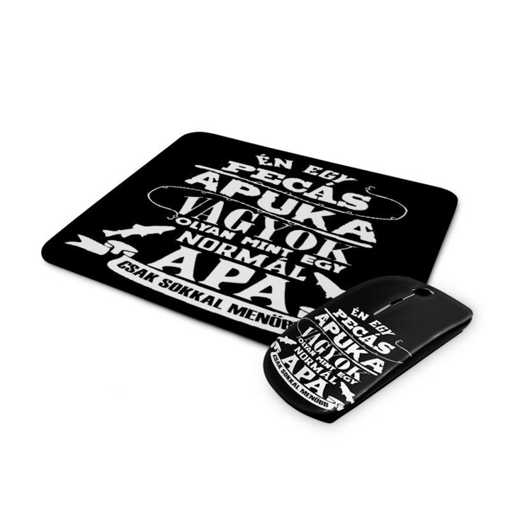 Pecás apuka mintás vezetéknélküli egér és egérpad 3