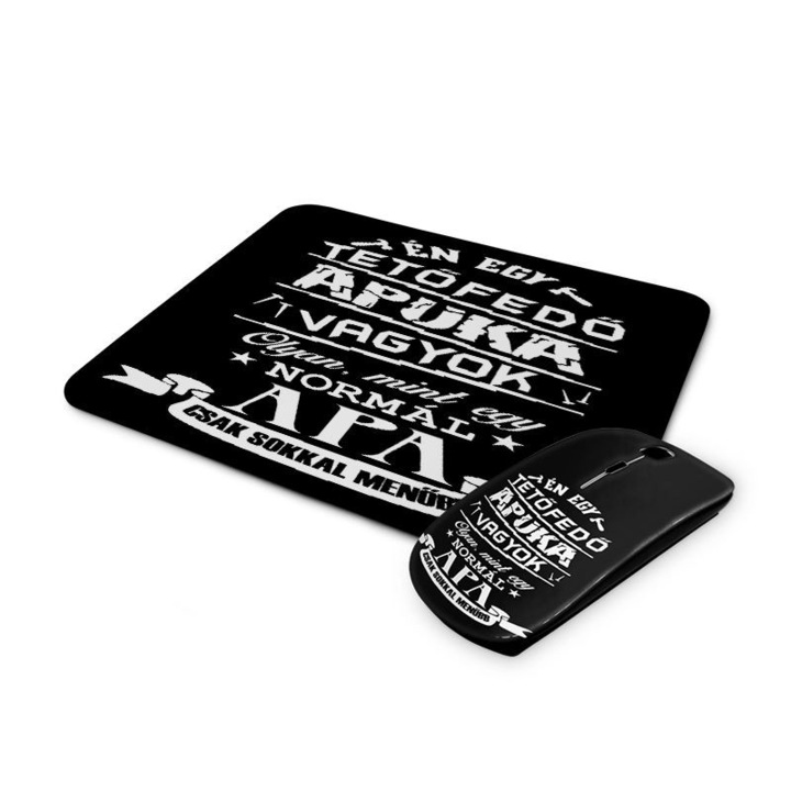 Tetovált anyuka mintás vezetéknélküli egér és egérpad 1