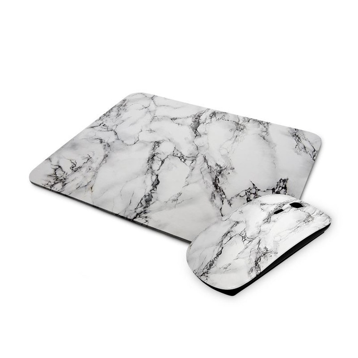 Márvány mintás vezetéknélküli egér és egérpad 2
