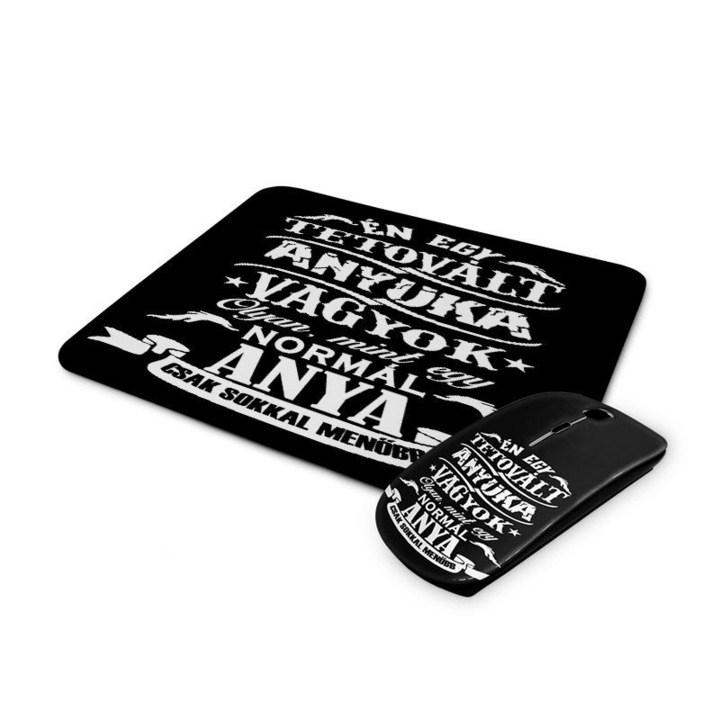 Tetovált anyuka mintás vezetéknélküli egér és egérpad 4