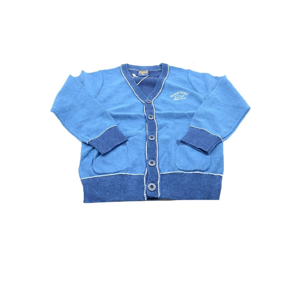 Cardigan maneca lunga baieti Happy House BL-211A, Albastru