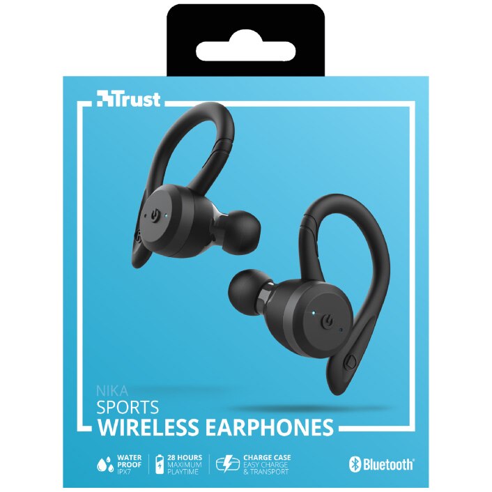 trust nika sports bluetooth wireless earphones